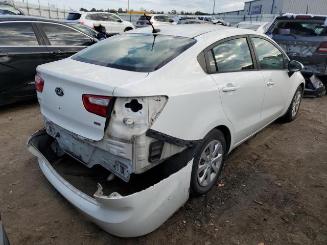 KNADM4A3XE6375336 - 2014 KIA RIO LX WHITE photo 4