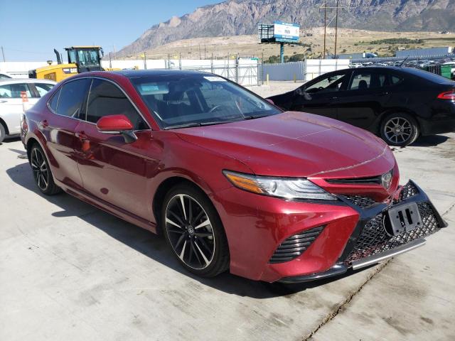 4T1BZ1HK6JU500874 - 2018 TOYOTA CAMRY XSE MAROON photo 1