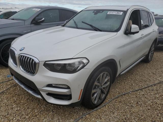 5UXTR7C56KLE93737 - 2019 BMW X3 SDRIVE3 WHITE photo 2