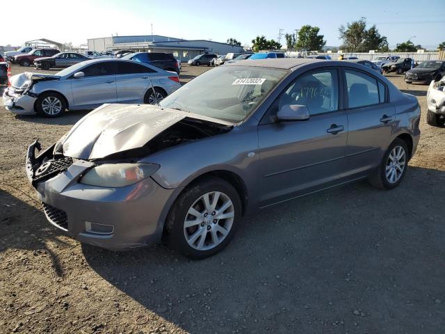 JM1BK12G781865721 - 2008 MAZDA 3 I GRAY photo 1