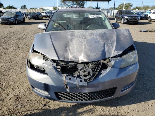 JM1BK12G781865721 - 2008 MAZDA 3 I GRAY photo 5