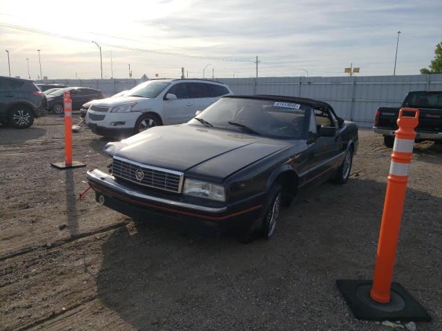 1G6VS3389MU125826 - 1991 CADILLAC ALLANTE BLACK photo 2