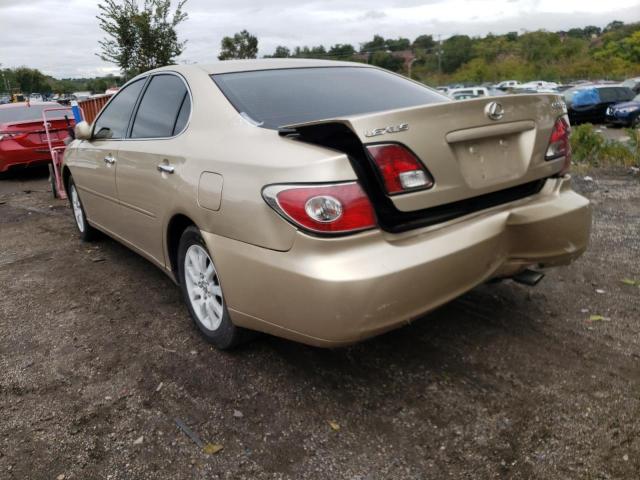 JTHBF30G130129972 - 2003 LEXUS ES 300 GOLD photo 3