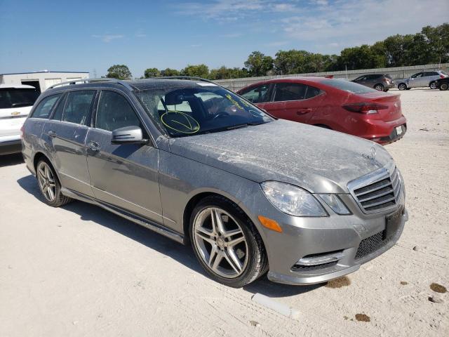 WDDHH8JB0DA680384 - 2013 MERCEDES-BENZ E 350 4MAT GRAY photo 1