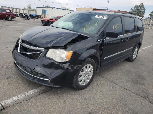 2C4RC1BG0ER443275 - 2014 CHRYSLER TOWN & COU BLACK photo 2