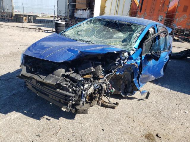 3N1CN8EV9ML846012 - 2021 NISSAN VERSA SV BLUE photo 2