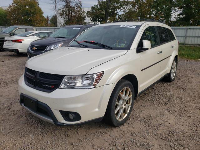 3C4PDDFG7ET149918 - 2014 DODGE JOURNEY R/ WHITE photo 2