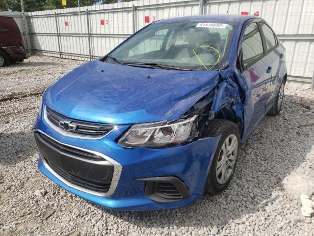 1G1JB5SH9J4113656 - 2018 CHEVROLET SONIC LS BLUE photo 2