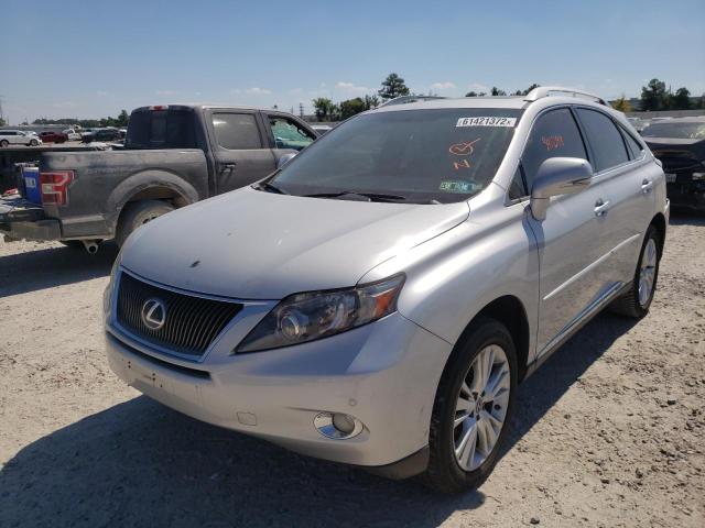 JTJBC1BA0B2419997 - 2011 LEXUS RX 450 SILVER photo 2