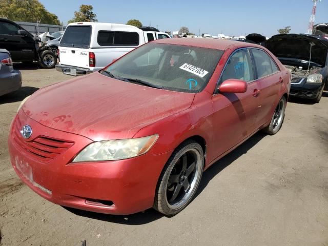 4T1BE46K47U051476 - 2007 TOYOTA CAMRY CE RED photo 2