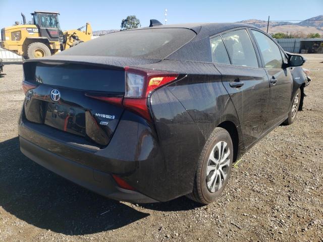 JTDKARFUXL3113302 - 2020 TOYOTA PRIUS L BLACK photo 4