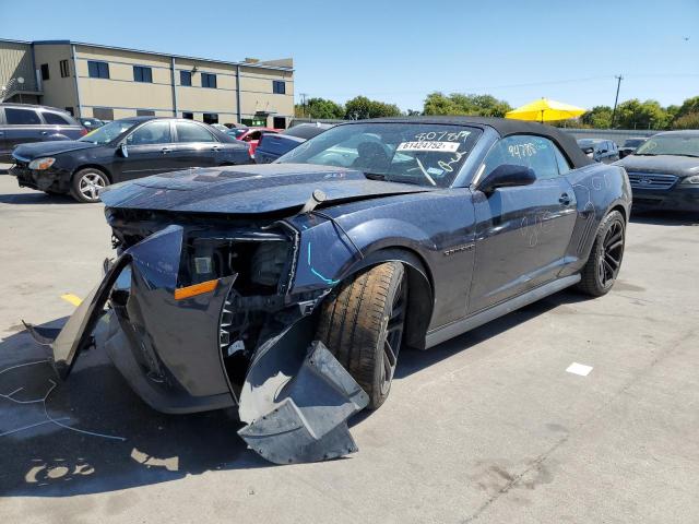 2G1FZ3DP3D9807819 - 2013 CHEVROLET CAMARO ZL1 BLUE photo 2