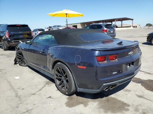 2G1FZ3DP3D9807819 - 2013 CHEVROLET CAMARO ZL1 BLUE photo 3