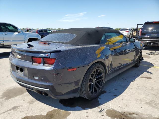 2G1FZ3DP3D9807819 - 2013 CHEVROLET CAMARO ZL1 蓝色 照片 4