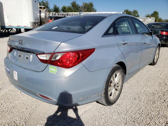 5NPEB4AC8BH022849 - 2011 HYUNDAI SONATA GLS BLUE photo 4