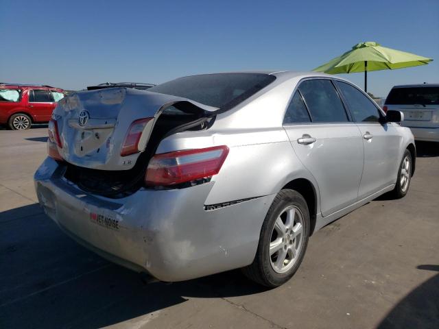 4T1BE46K97U074638 - 2007 TOYOTA CAMRY CE SILVER photo 4