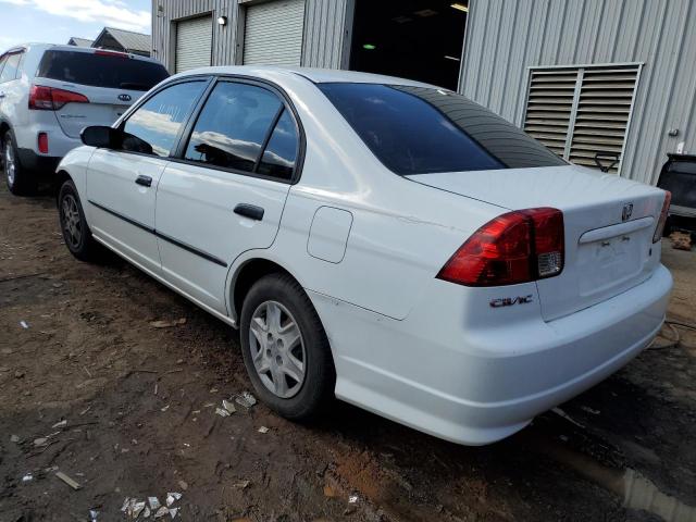 1HGES163X5L000862 - 2005 HONDA CIVIC DX V WHITE photo 3