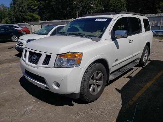 5N1BA08D78N623946 - 2008 NISSAN ARMADA SE WHITE photo 2