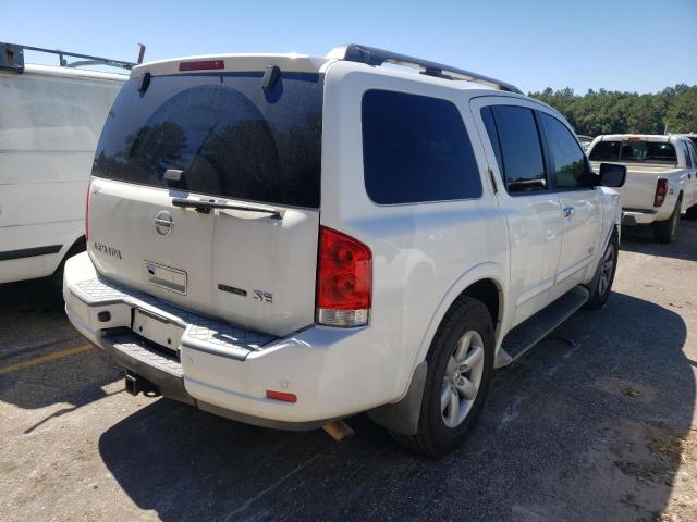 5N1BA08D78N623946 - 2008 NISSAN ARMADA SE WHITE photo 4