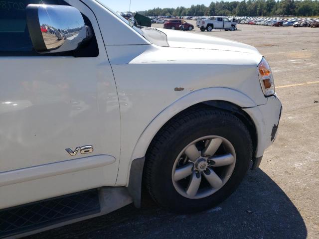 5N1BA08D78N623946 - 2008 NISSAN ARMADA SE WHITE photo 9