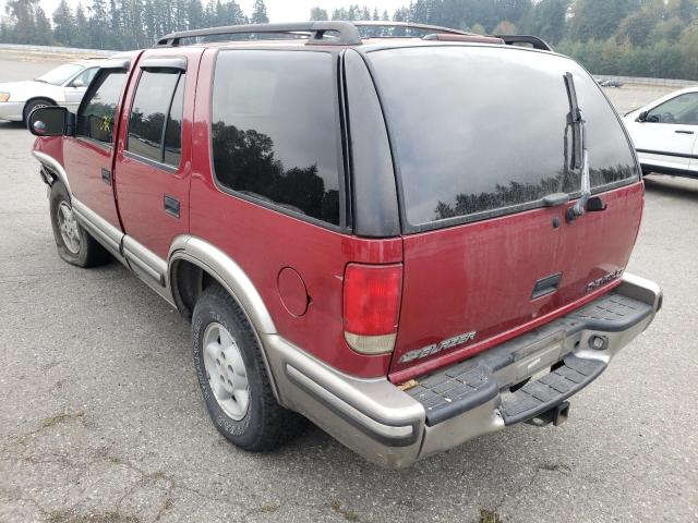 1GNDT13W4X2105502 - 1999 CHEVROLET BLAZER RED photo 3