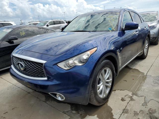 JN8CS1MU4HM141172 - 2017 INFINITI QX70 BLUE photo 2