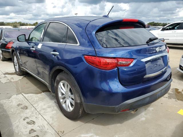 JN8CS1MU4HM141172 - 2017 INFINITI QX70 BLUE photo 3