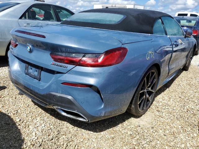 WBAFY4C50KBX39732 - 2019 BMW M850XI TEAL photo 4