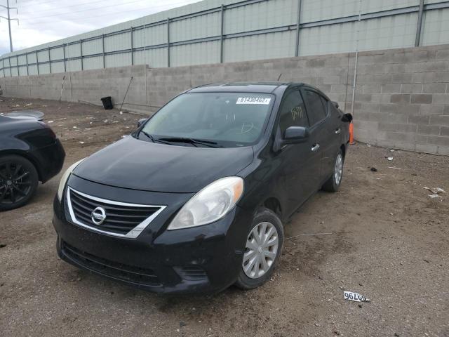 3N1CN7AP9DL826425 - 2013 NISSAN VERSA S BLACK photo 2