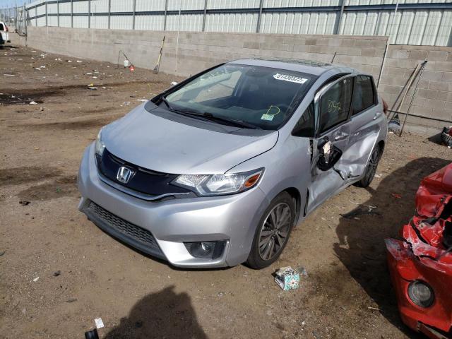 3HGGK5G86FM770664 - 2015 HONDA FIT EX SILVER photo 2