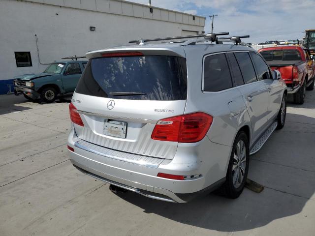 4JGDF2EE2EA418928 - 2014 MERCEDES-BENZ GL 350 BLU SILVER photo 4