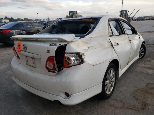 2T1BU4EE4AC452209 - 2010 TOYOTA CAROLLA WHITE photo 4