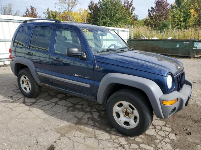 1J4GL48K32W130674 - 2002 JEEP LIBERTY SP BLUE photo 1