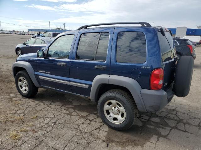 1J4GL48K32W130674 - 2002 JEEP LIBERTY SP BLUE photo 3