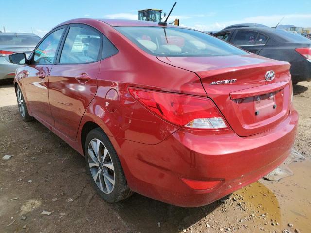 KMHCT4AE2HU378066 - 2017 HYUNDAI ACCENT SE RED photo 3