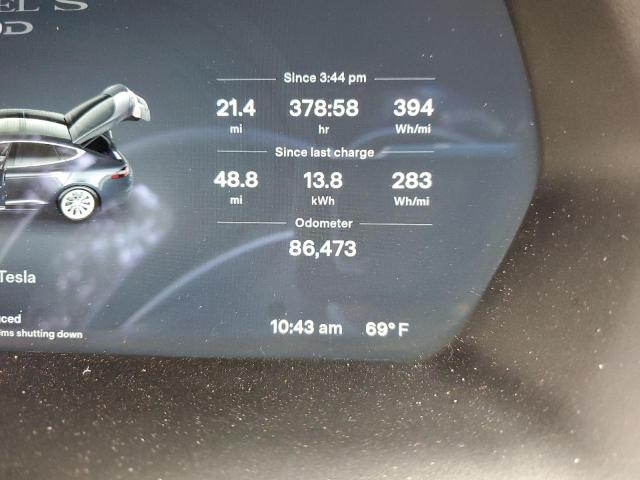 5YJSA1E22HF185171 - 2017 TESLA MODEL S Grafit foto 8