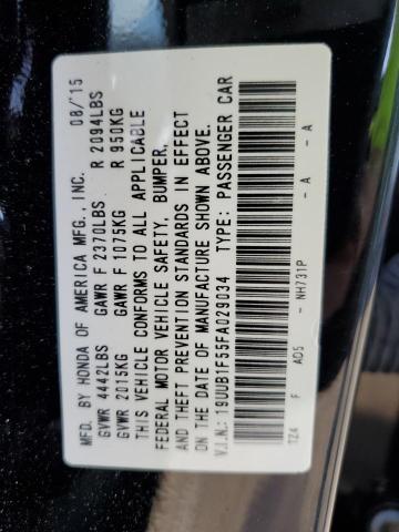 19UUB1F55FA029034 - 2015 ACURA TLX TECH BLACK photo 10