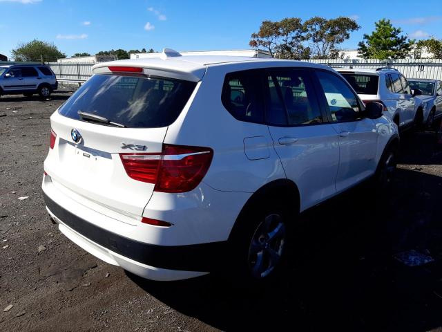 5UXWX5C58BL701623 - 2011 BMW X3 XDRIVE2 WHITE photo 4