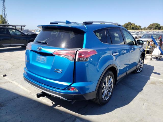 JTMDJREV6GD021364 - 2016 TOYOTA RAV4 HV LI BLUE photo 4