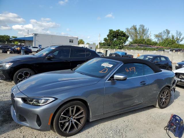 WBA43AT08NCK43715 - 2022 BMW 430XI GRAY photo 1