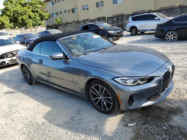 WBA43AT08NCK43715 - 2022 BMW 430XI GRAY photo 4