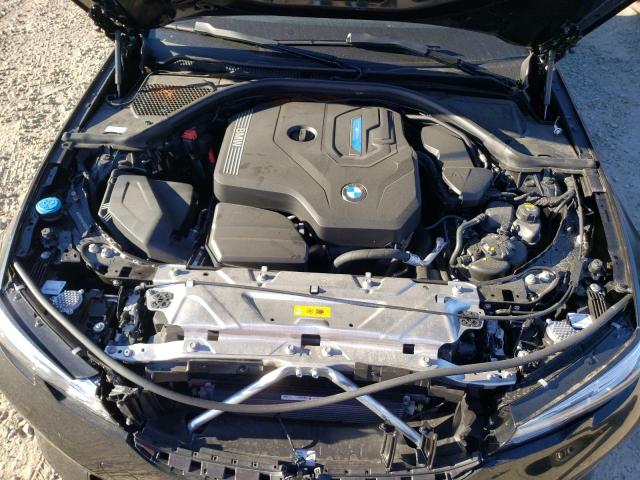 3MW5P9J07N8C69787 - 2022 BMW 330XE BLACK photo 7
