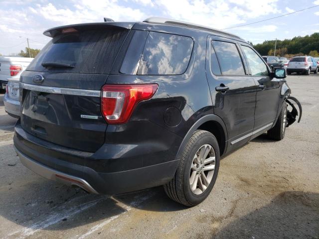 1FM5K7DH7HGC76196 - 2017 FORD EXPLORER X BLACK photo 4