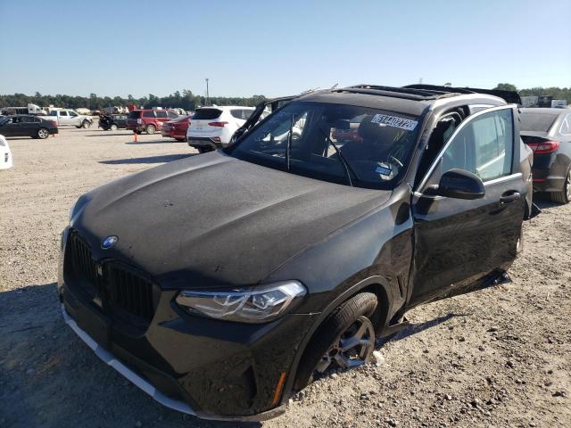 5UX53DP02P9N53344 - 2023 BMW X3 XDRIVE3 BLACK photo 2
