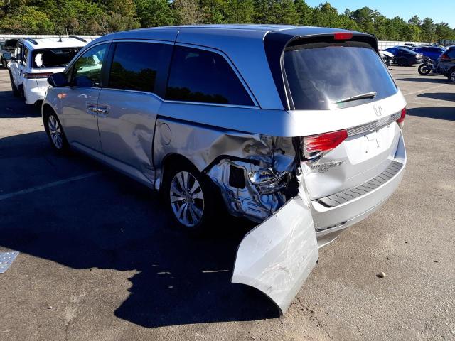 5FNRL5H40EB087863 - 2014 HONDA ODYSSEY EX SILVER photo 3