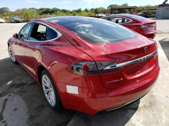 5YJSA1E17HF209567 - 2017 TESLA MODEL S Qırmızı foto 3