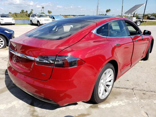 5YJSA1E17HF209567 - 2017 TESLA MODEL S Qırmızı foto 4