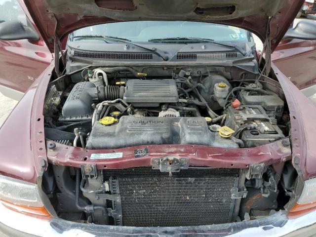 1B7GG2AN1YS619559 - 2000 DODGE DAKOTA QUA BURGUNDY photo 7