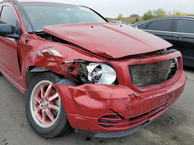 1B3HB48B67D521402 - 2007 DODGE CALIBER SX RED photo 9