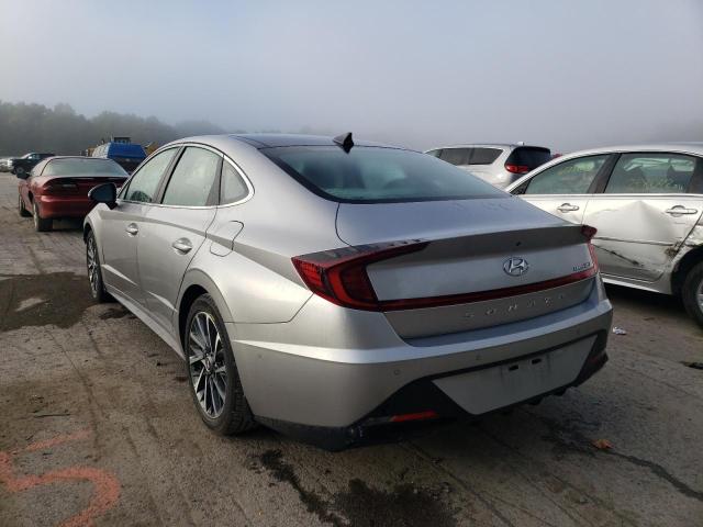 5NPEH4J21MH102096 - 2021 HYUNDAI SONATA LIM SILVER photo 3